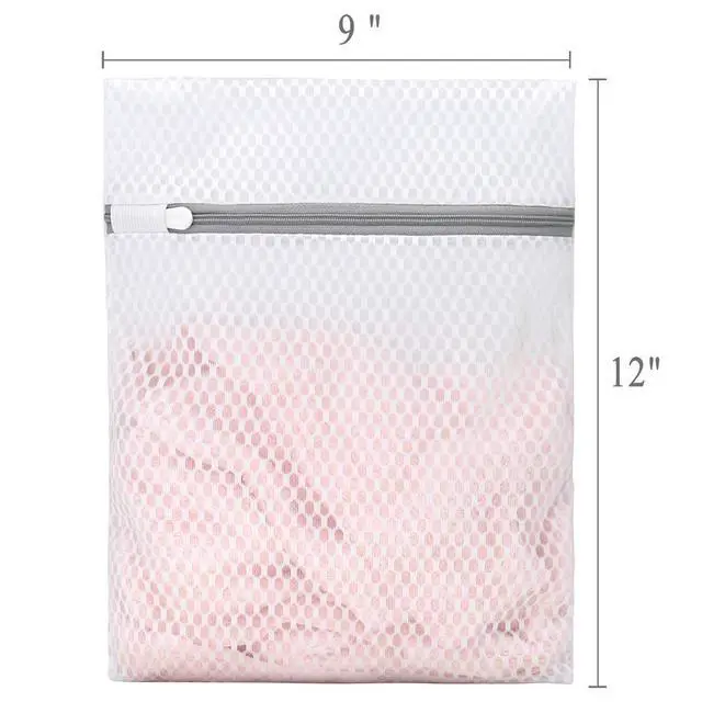 Alt view image 5 of 6 - 3Pcs Durable Honeycomb Mesh Laundry Bags for Delicates 9x12 Inches