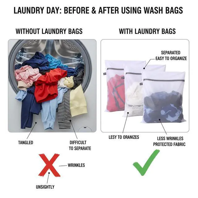 Alt view image 5 of 7 - Lingerie Bags for Washing Delicates, Laundry Bag for Delicate, 3S