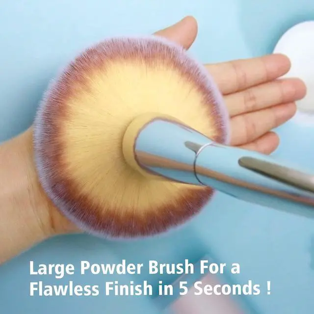 Alt view image 4 of 7 - Foundation Brush,Large Powder Brush Flat Arched Premium Durable Kabuki Makeup Brush Perfect For Blending Liquid,Cream and Flawless Powder,Buffing, Blending,Concealer