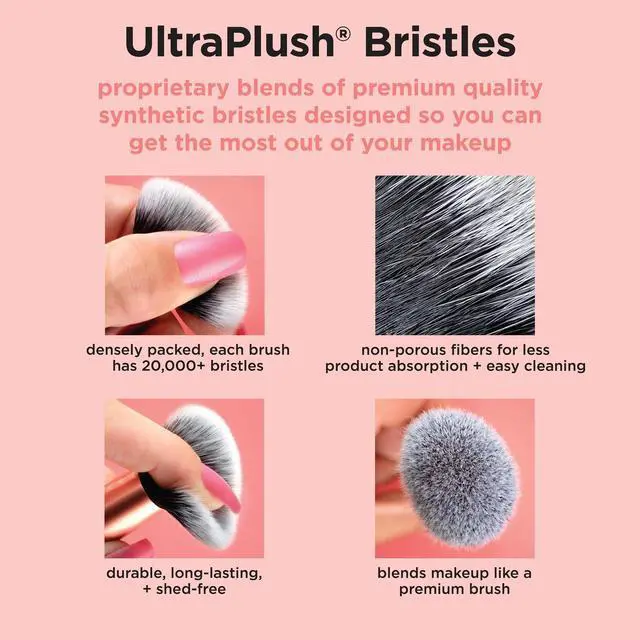 Alt view image 7 of 7 - Tapered Cheek Brush, RT 449 Fluffy Blending Brush for Powder Blush & Highlighter, UltraPlush Synthetic Bristles, Vegan & Cruelty-Free Makeup Brush, 1 Count