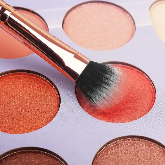 Alt view image 3 of 7 - Makeup Brush Set 16 Pcs with 1 Eyebrow Razor Premium Synthetic Foundation Powder Concealers Eyeshadow Blush Makeup Brushes Make up Brushes Kit (Pink)