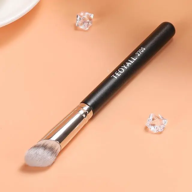Alt view image 6 of 7 - Under Eye Concealer Brush, Angled Contour Brush Synthetic Kabuki Brush for Concealing Blending Setting Buffing with Liquid, Cream and Powder Cosmetic (270S)