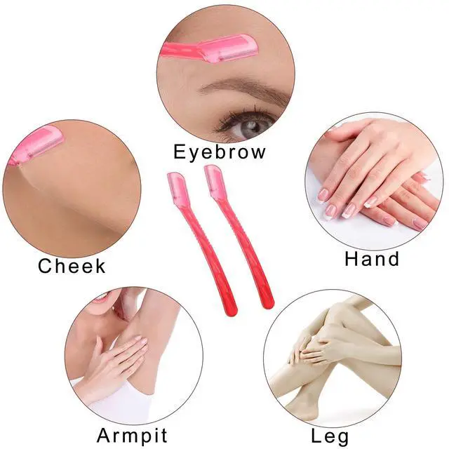 Alt view image 7 of 7 - Makeup Brush Set 16 Pcs with 1 Eyebrow Razor Premium Synthetic Foundation Powder Concealers Eyeshadow Blush Makeup Brushes Make up Brushes Kit (Pink)