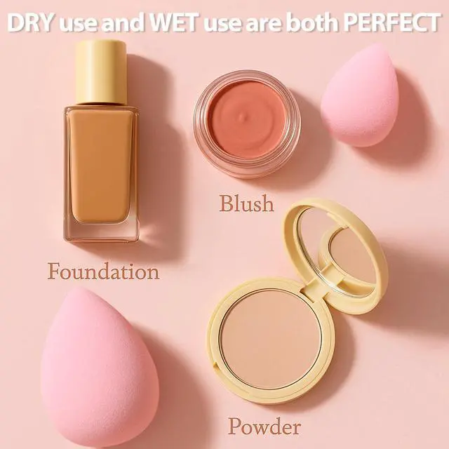 Alt view image 3 of 7 - Makeup Sponge Set, 7 Pcs Multi Colored Blender Sponges