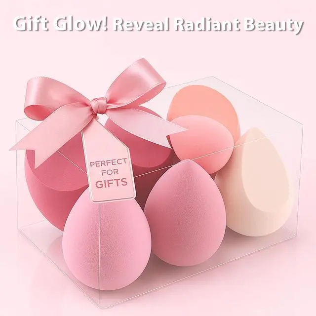 Alt view image 7 of 7 - Makeup Sponge Set, 7 Pcs Multi Colored Blender Sponges