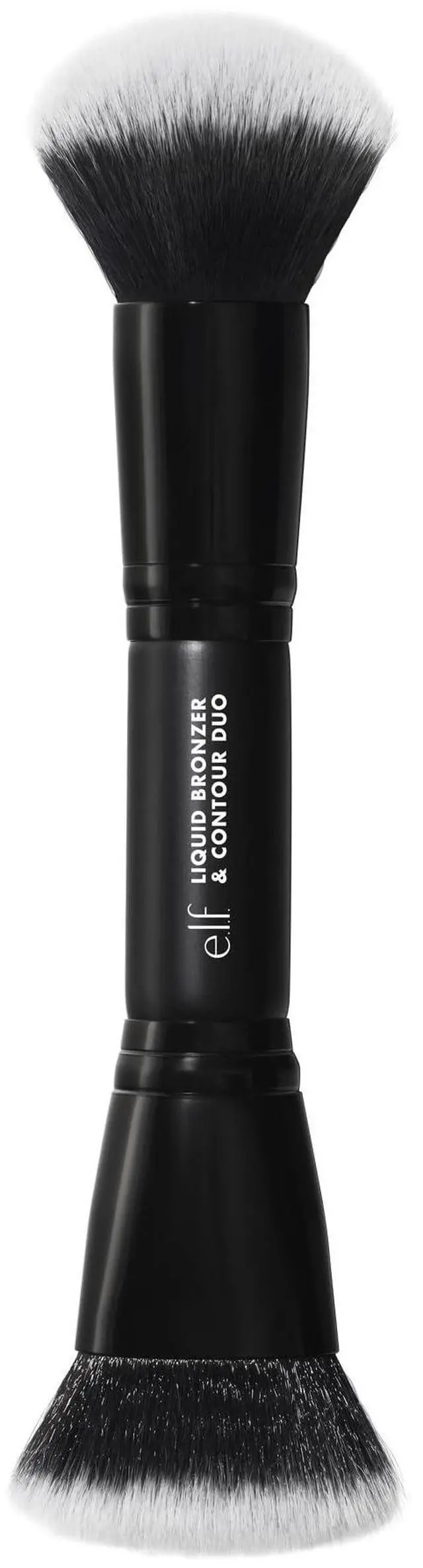 Main image of Liquid Bronzer & Contour Duo Brush, Silky Highly Pigmented Formula with Dual-ended Makeup Brush, Synthetic Bristles, 100% Vegan and Cruelty-Free