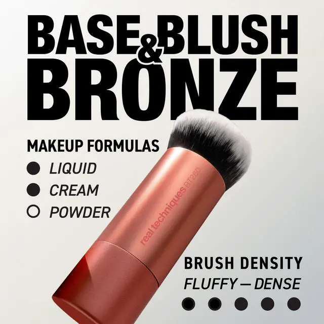 Alt view image 2 of 7 - Bubble Blending Makeup Brush, Multipurpose Foundation Brush For Liquid, Cream, & Powder Products, Unique Round Brush Head, Synthetic Bristles, Vegan & Cruelty Free, 1 Count