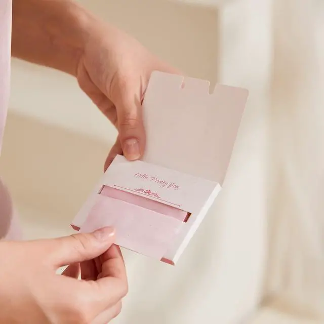 Alt view image 3 of 7 - Rose Oil Blotting Sheets Compact for Face, Natural Linen Oil Absorbing Tissues, Makeup SkinCare Friendly, 100 Sheets x 2 Packs