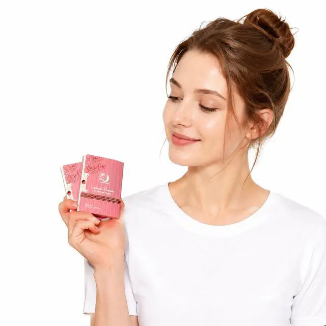 Alt view image 7 of 7 - Rose Oil Blotting Sheets Compact for Face, Natural Linen Oil Absorbing Tissues, Makeup SkinCare Friendly, 100 Sheets x 2 Packs