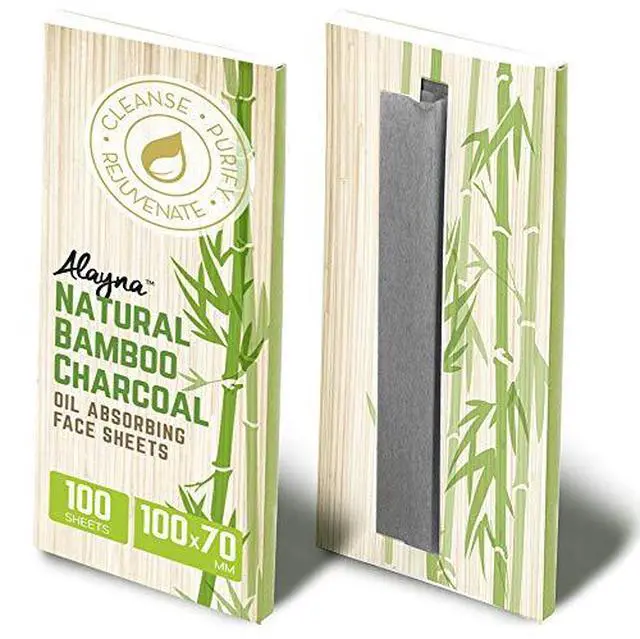 Alt view image 3 of 7 - (3 PK) Oil Blotting Sheets- Natural Bamboo Charcoal Oil Absorbing Tissues- 300 Pcs Organic Blotting Paper- Beauty Blotters for the Face- Papers Remove Excess Shine- For Facial Make Up & Skin Care