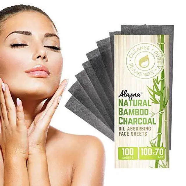 Alt view image 5 of 7 - (3 PK) Oil Blotting Sheets- Natural Bamboo Charcoal Oil Absorbing Tissues- 300 Pcs Organic Blotting Paper- Beauty Blotters for the Face- Papers Remove Excess Shine- For Facial Make Up & Skin Care
