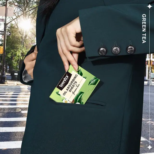 Alt view image 7 of 7 - Oil Blotting Sheets for Face, 400 Sheets Green Tea Oil Absorbing Sheets Blotting Paper for Oily Skin, Oil Absorbent Pads Face Oil Wipes Oil Sheets for Women, Oil Control Film Large 10cmx7cm