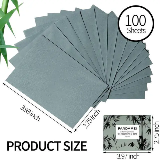 Alt view image 2 of 7 - 600 Counts Oil Blotting Sheets For Face, Blotting Paper for Oily Skin, Oil Control Film, Oil Absorbing Sheets For Face, Oil Absorbing Tissues, Oil Blotting Papers