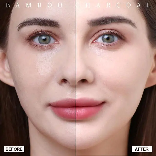 Alt view image 4 of 7 - 400 Counts Oil Blotting Papers for Face, Bamboo Charcoal Oil Absorbing Sheets for Oily Skin, Oil Blotting Sheets for Face, Oil Absorbent Pads Blotter Paper, Oil Face Wipes Large 10cmx7cm