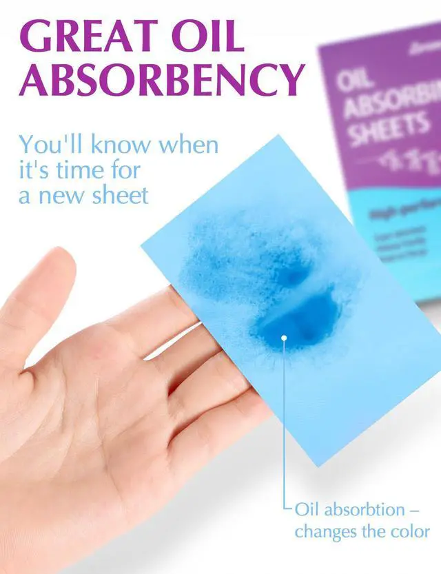 Alt view image 3 of 7 - High-Performance Oil Absorbing Sheets for Face - 3 pack (150 sheets) - Makeup Friendly Blotting Papers for Oily Skin - Oil Blotting Sheets for Face