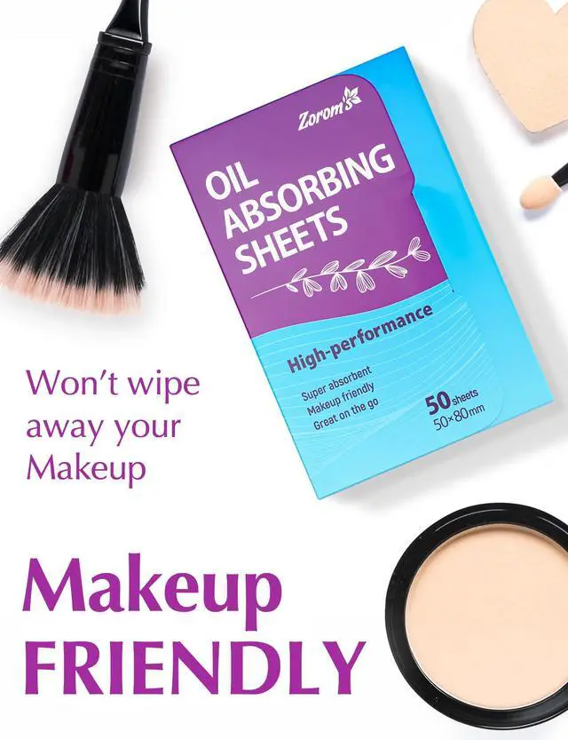 Alt view image 4 of 7 - High-Performance Oil Absorbing Sheets for Face - 3 pack (150 sheets) - Makeup Friendly Blotting Papers for Oily Skin - Oil Blotting Sheets for Face