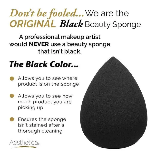 Alt view image 2 of 6 - Cosmetics Beauty Sponge Blender - Latex Free and Vegan Makeup Sponge Blender - For Powder, Cream or Liquid Application - One Piece Make Up Sponge