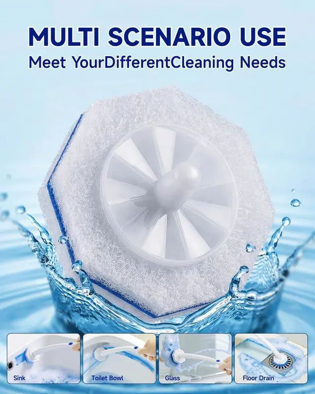 Alt view image 4 of 7 - 20 Count Toilet Wand Refills for Clorox, 5X Cleaning Power Toilet Bowl Cleaners & High-Density Disposable Toilet Scrubber Refill - No Falling Apart, Instant Foam for Bathroom Cleaning