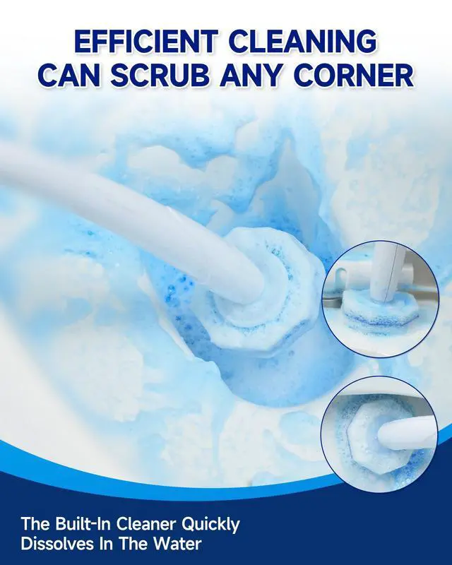 Alt view image 5 of 7 - 20 Count Toilet Wand Refills for Clorox, 5X Cleaning Power Toilet Bowl Cleaners & High-Density Disposable Toilet Scrubber Refill - No Falling Apart, Instant Foam for Bathroom Cleaning