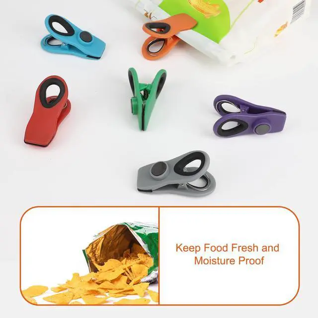 Alt view image 5 of 7 - Chip Clips, Magnetic Bag Clips with Air Tight Seal for Food Storage, 12 Pieces, Multicolor