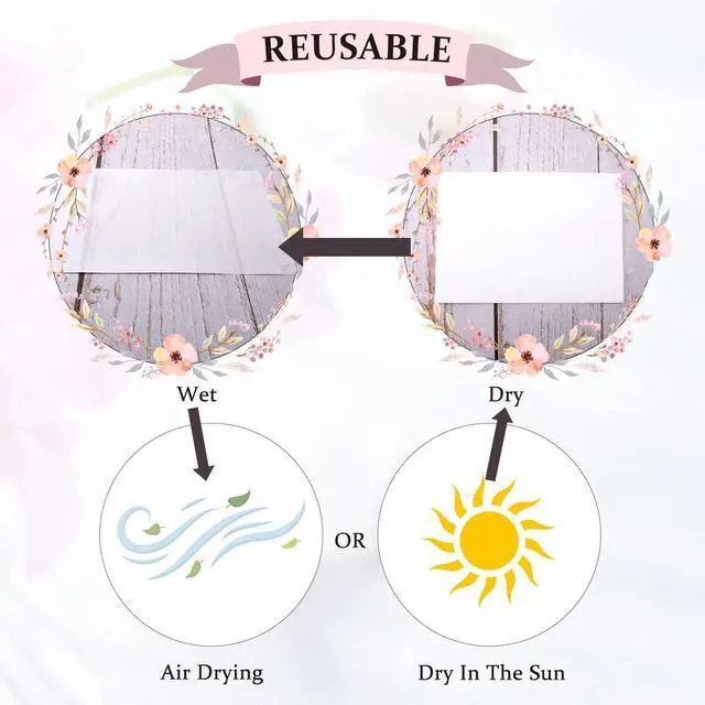 Alt view image 3 of 6 - 26 Sheets Blotting Paper for Flower Press, 9 x 9 inch Highly Absorbent and Reusable Blotter Papers for Flower Pressing, Flower Press Paper Sheets