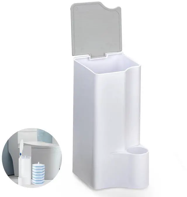 Main image of Holder for Clorox Toilet Wand, Compatible with Clorox Toilet Wand Holder only, White & Gray