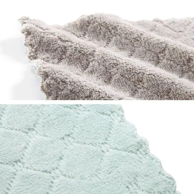 Alt view image 5 of 7 - Microfiber Cleaning Cloth, Kitchen Towels, Double-Sided Microfiber Towel Lint Free Highly Absorbent Multi-Purpose Dust and Dirty Cleaning Supplies for Kitchen Car Cleaning. Pack of 12