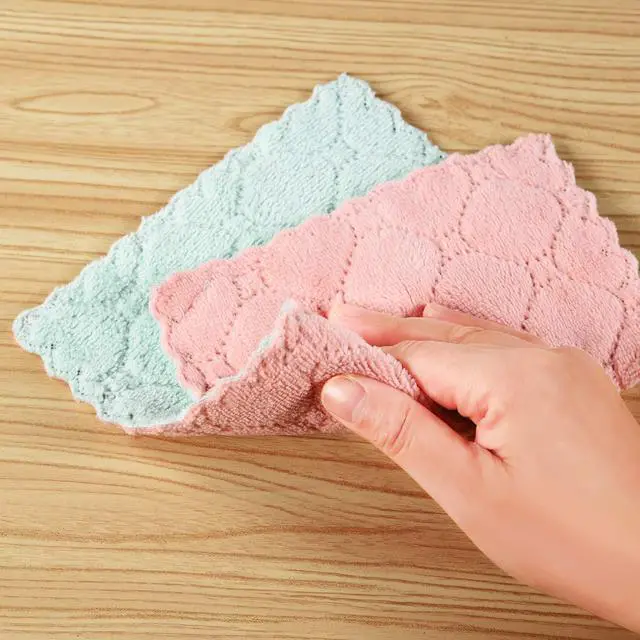 Alt view image 7 of 7 - Microfiber Cleaning Cloth, Kitchen Towels, Double-Sided Microfiber Towel Lint Free Highly Absorbent Multi-Purpose Dust and Dirty Cleaning Supplies for Kitchen Car Cleaning. Pack of 12