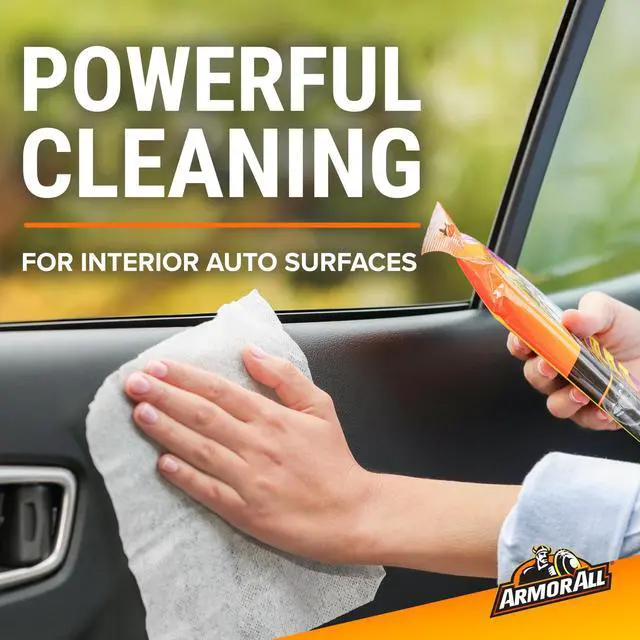 Alt view image 2 of 6 - Car Interior Cleaner Wipes, Interior Cleaning Wipes for Cars, Trucks, Motorcycles, 60 Each