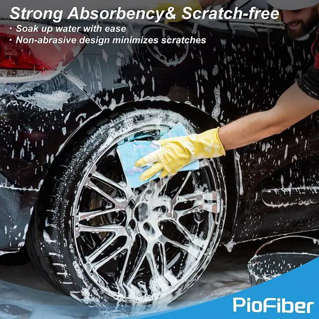 Alt view image 7 of 7 - Shop Towels 20 Pack Edgeless Microfiber Cleaning Cloths, 12"x12" Lint-Free, Reusable Towels for Car Detailing, Kitchen, Garage & Glass Quick Dry Rags