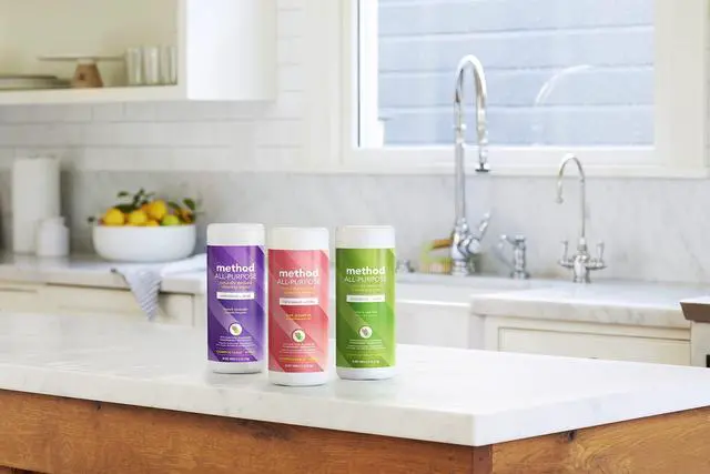 Alt view image 5 of 5 - All-Purpose Cleaning Wipes, French Lavender, Multi-Surface, Compostable, 70 Count, (Pack of 3)
