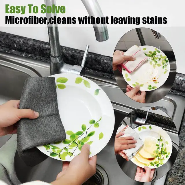 Alt view image 2 of 6 - Thickened Magic Cleaning Cloth, 12" x 16", 5 Pack