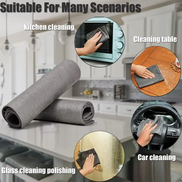 Alt view image 5 of 6 - Thickened Magic Cleaning Cloth, 12" x 16", 5 Pack