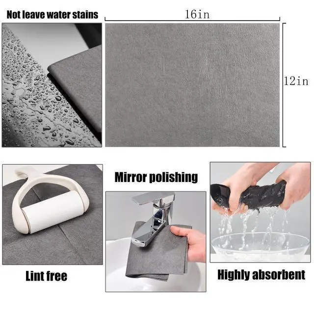 Alt view image 3 of 6 - Thickened Magic Cleaning Cloth, 12" x 16", 5 Pack