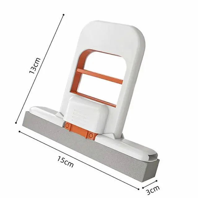 Alt view image 7 of 7 - Mini Mop, 2025 New Upgrade Mini Portable Self-Squeezing Mop, Mini Mops for Small Spaces, Wet and Dry Use Cleaning System Small Mops for Bathroom Kitchens Desktop Glass (Orange + Sponge*2)