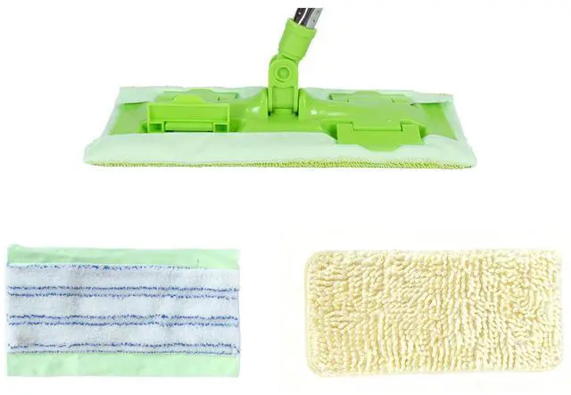 Main image of Wet Dry Flat Mop Head with 2 Washable Pads, US Acme Thread