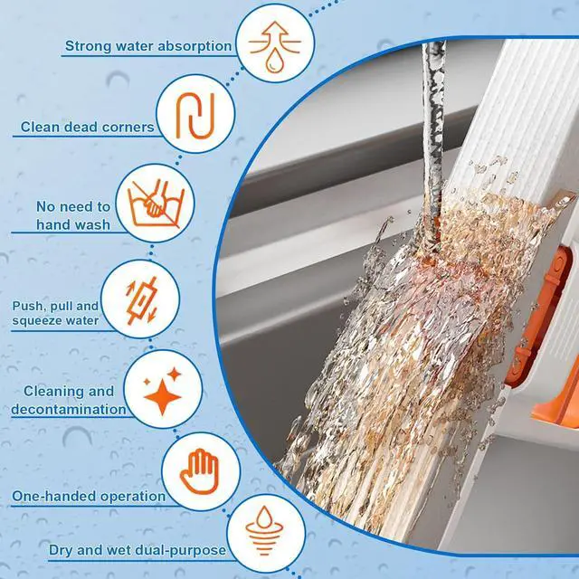 Alt view image 5 of 7 - 2026 Foldable Water Absorbing Desktop Sponge Mop, Mini Compact Scrubber Pad Cleaner for Bathroom Kitchen Glass Living Room Car, Effortless Multi-Scene Scratch-Free Cleaning