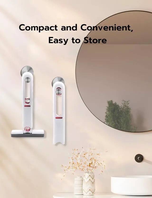 Alt view image 4 of 7 - Portable Mini Cleaning Mop, Mini Sponge Mop, Wet and Dry Use Cleaning System, Mini Mop for Bathroom, Kitchen, Desktop, Glass, Living Room, Car (2 Sponge Head + 1 Squeeze Handle)