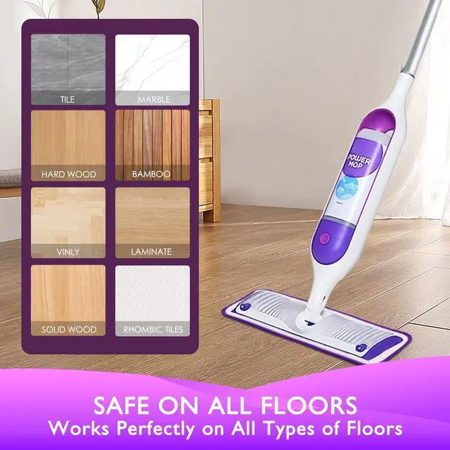 Alt view image 5 of 6 - Reusable Power Mop Refills Pads Compatible with Swiffer PowerMop Mop - Microfiber Power Mop Pads Refill for 13 ''-15 '' Spray Mop- Washable Pads for Multi-Surface Floor Cleaning, 4 Pack