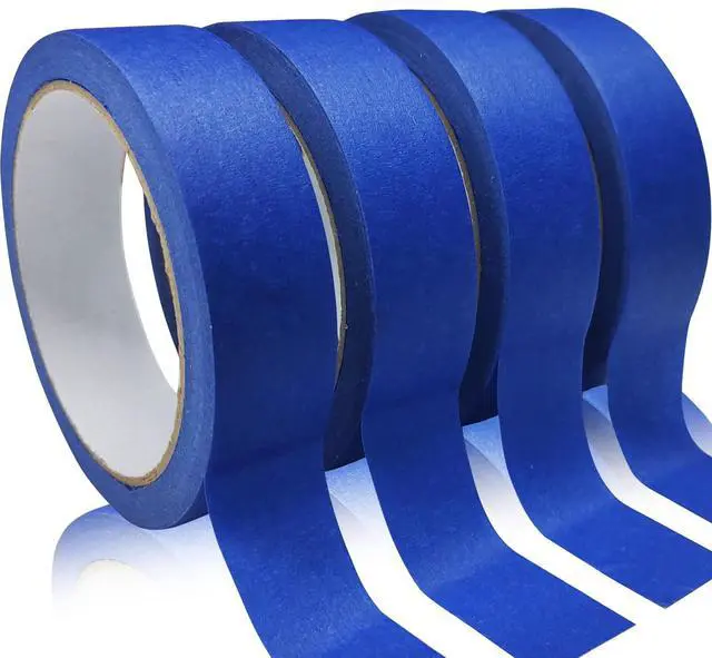 Main image of 4 Rolls Premium Painters Tape, Blue Tape, Masking Tape, Paint Tape for Multi-Purpose, Painting, Painter's, DIY Crafts Arts (88yd =0.94IN*22yd*4) Decoration Labeling No Residue, Easy Removal
