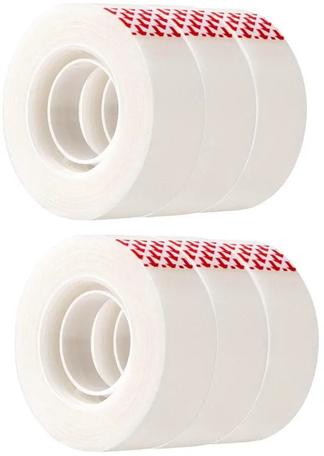 Main image of Matte Finish Tape, 6 Pack, 3/4" Width x 1000" (27.8 yds) Length, Translucent