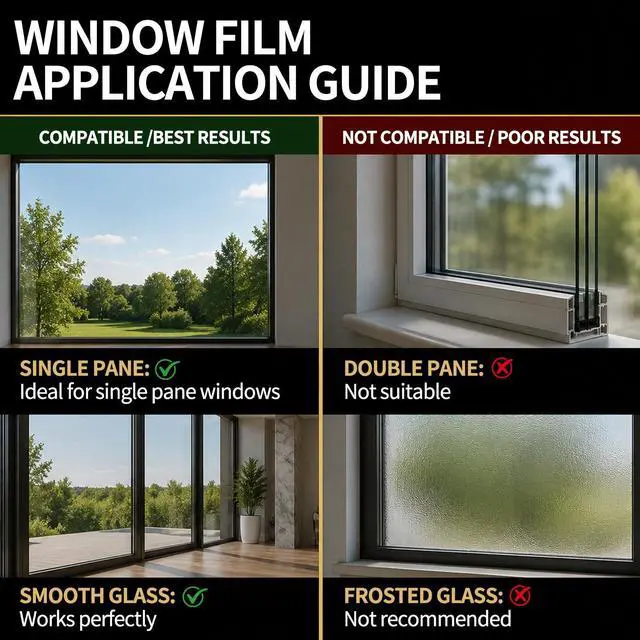 Alt view image 6 of 7 - One Way Window Privacy Film, Reflective Window Tint for Daytime Privacy, Heat Control & UV Blocking, Static Cling Mirror Film for Home, Office & Glass Doors, Black Silver 17.5" x 7.8'