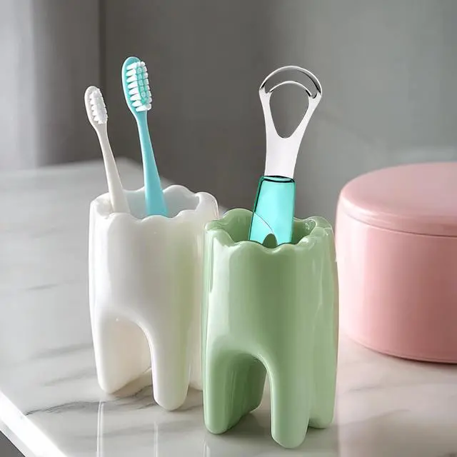 Alt view image 4 of 7 - Tongue Cleaner, Tongue Scraper, Tongue Cleanser, Tongue Scraper, Tongue Scraper Cleaner, Helps Fight Bad Breath, Tongue Scrapers (Purple&Blue)