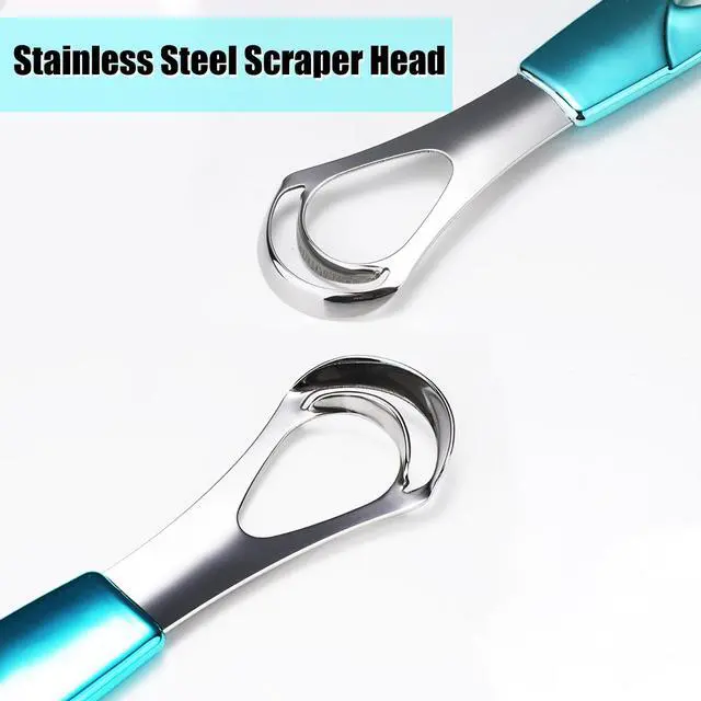 Alt view image 5 of 7 - Tongue Cleaner, Tongue Scraper, Tongue Cleanser, Tongue Scraper, Tongue Scraper Cleaner, Helps Fight Bad Breath, Tongue Scrapers (Purple&Blue)