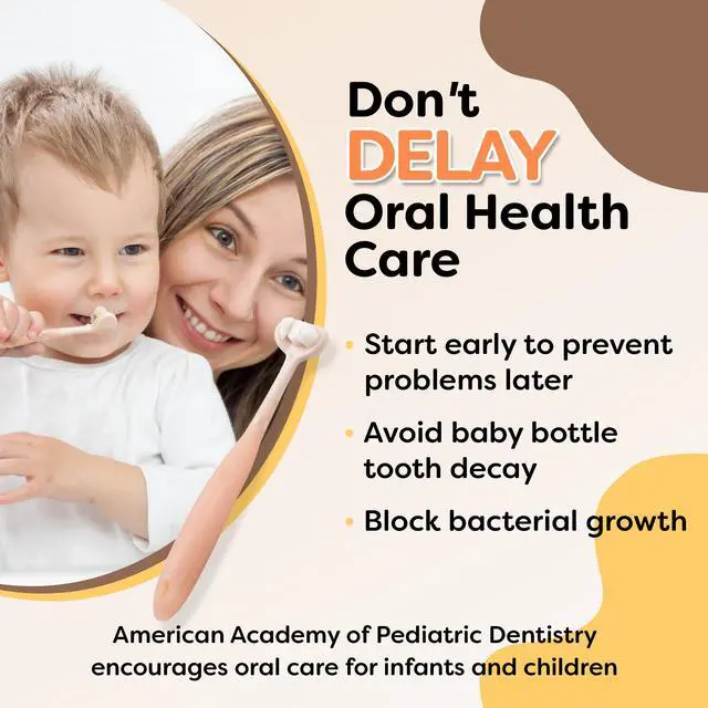 Alt view image 2 of 7 - Baby Toothbrush 12 Months and Up, Toddler Toothbrush, Extra Soft Toddler Toothbrushes 1-2 2-4, Toothhugger High Efficient 3 Sides,Infant Training Brush, 10,000 Ultra-Soft bristles (Apricot)