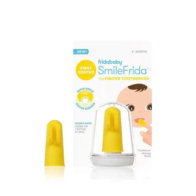 Alt view image 2 of 2 - Baby Baby's First Finger Toothbrush with Storage Case, 3 Months and Up, 1pk