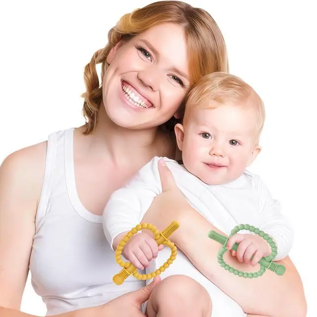 Alt view image 7 of 7 - Baby Teething Toys for Babies 0-36 Months Anti-Choking Design, Teething Relief for Straws Sticks, Chew Straw Sensory Toy for Infant Toddlers Silicone teether Tubes