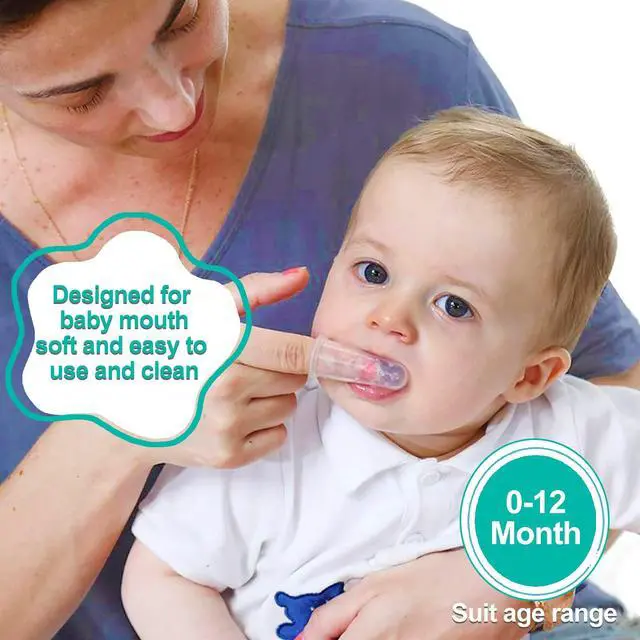 Alt view image 2 of 6 - Baby Toothbrush Set, 6 Pcs Soft Infant Finger Toothbrush with 6 Boxes, Newborns Toddler Silicone Baby Tooth Brush 0-6 Months 6-12 Months