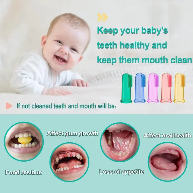 Alt view image 5 of 6 - Baby Toothbrush Set, 6 Pcs Soft Infant Finger Toothbrush with 6 Boxes, Newborns Toddler Silicone Baby Tooth Brush 0-6 Months 6-12 Months