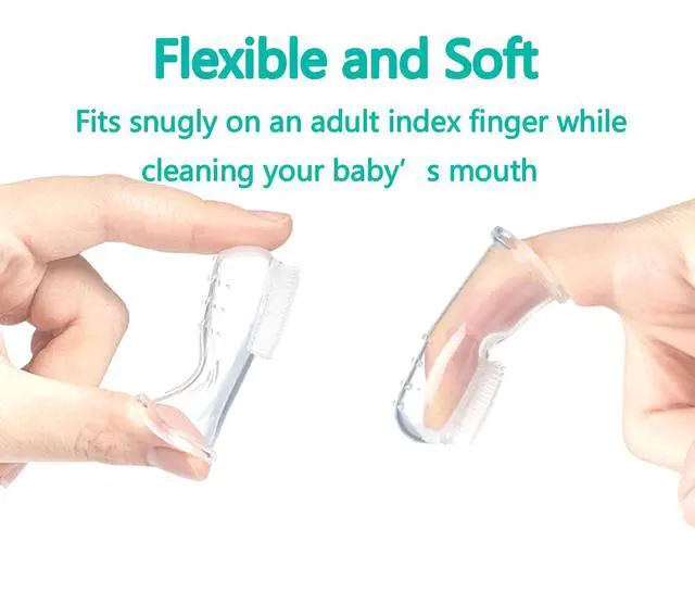 Alt view image 4 of 6 - Baby Toothbrush Set, 6 Pcs Soft Infant Finger Toothbrush with 6 Boxes, Newborns Toddler Silicone Baby Tooth Brush 0-6 Months 6-12 Months